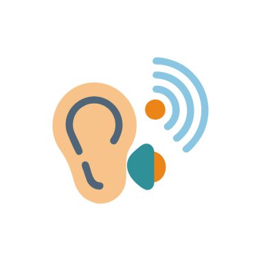 kulak vektörü düz renk simgesi