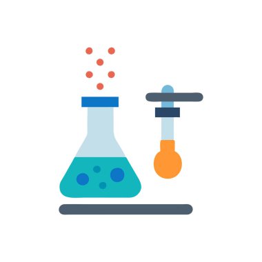 chemical lab vector flat illustration