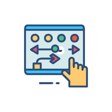 Web simgesi vektör illüstrasyonu