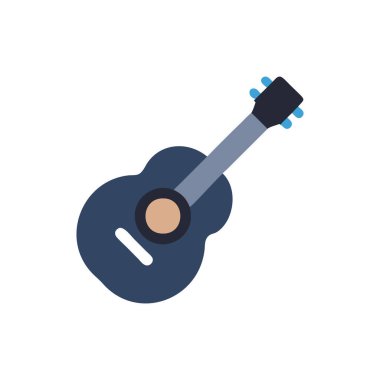 gitar simgesi vektör illüstrasyonu