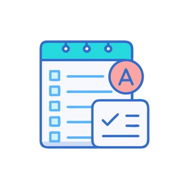 İşaretli vektör illüstrasyonlu pano