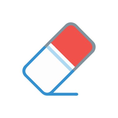 Kırmızı cam simgenin vektör illüstrasyonu