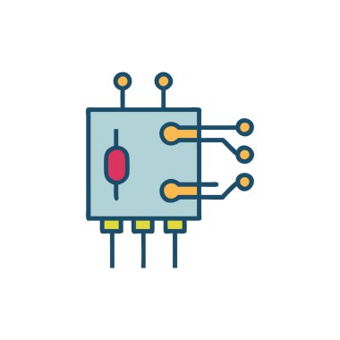 devre çipi vektör simgesi