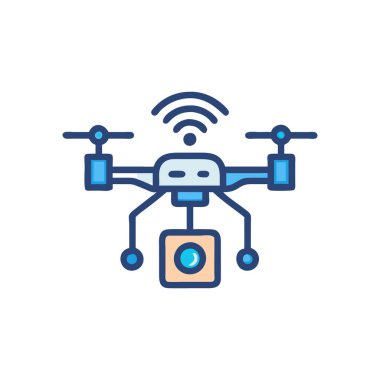 Drone simge tasarımı vektör illüstrasyonu