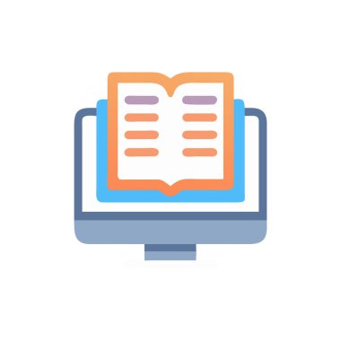 kitap simgesi vektör illüstrasyonu