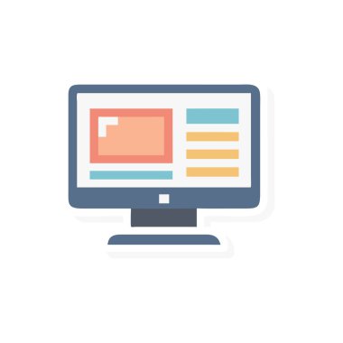 bilgisayar simgesi vektör illüstrasyonu