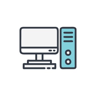 klavye simgesi olan masaüstü bilgisayarı