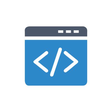 Web sitesi tasarımı ve masaüstü zarfları için simge kodlama, geliştirme. premium paket.