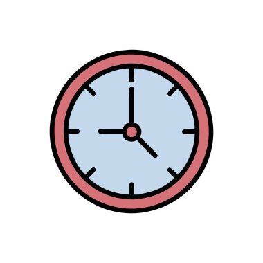 Zaman yönetimi simgesi vektör illüstrasyonu