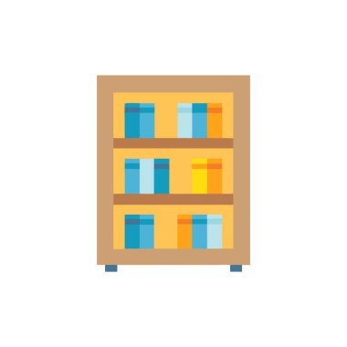 düz tasarım kitaplığı vektör illüstrasyonu