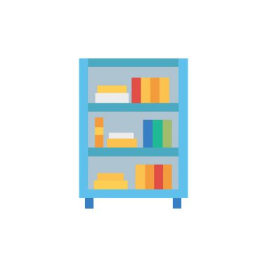 kitaplar düz tasarım simgesi.
