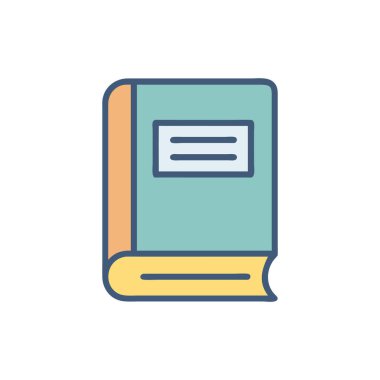 kitap simgesi vektör illüstrasyonu