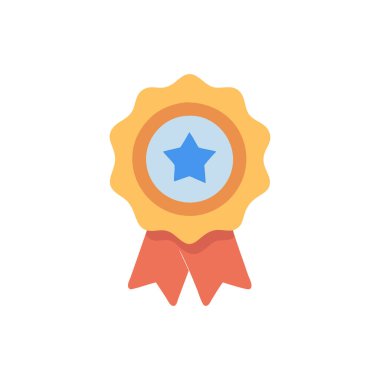 Beyaz şeffaf arkaplanda madalya vektörü illüstrasyonu. Birinci kalite semboller. Konsept ve grafik tasarımı için vuruş simgesi.