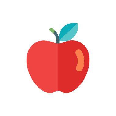 elma taze meyve izole vektör tasarımı