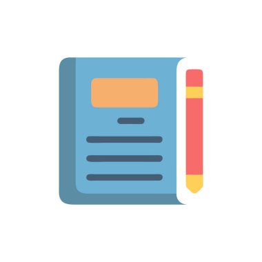 belge vektörü düz renk simgesi