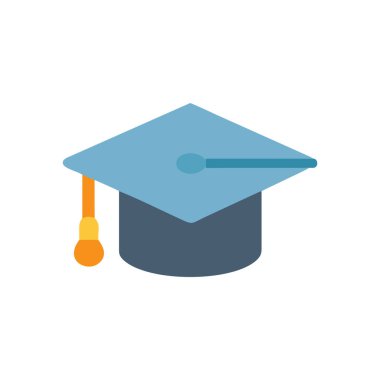 Kurdele izole edilmiş mezuniyet şapkası