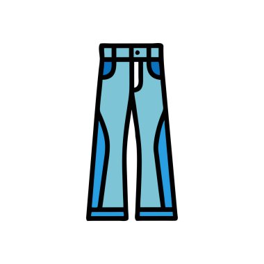 pantolon simgesi vektör illüstrasyonu