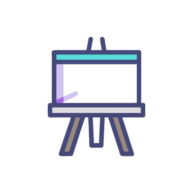 boya fırçası ve paleti ile renk paleti