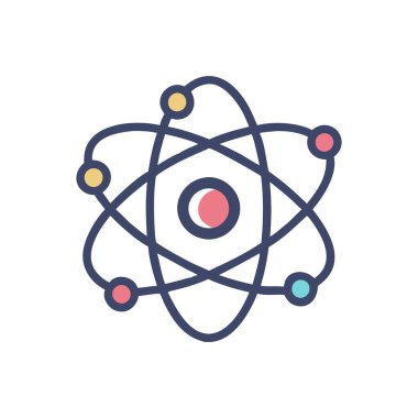 Molekül simgesi vektör çizimi