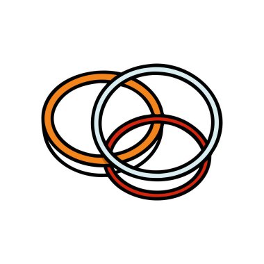 Beyaz arkaplanda soyut sonsuzluk işareti