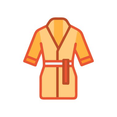 ceket vektörü düz renk simgesi