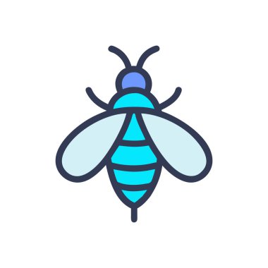 izole edilmiş arı ikonu vektör tasarımı