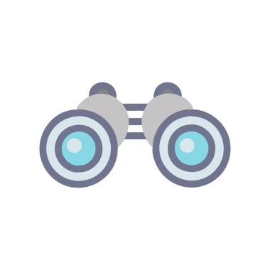 dürbünler düz vektör deseni