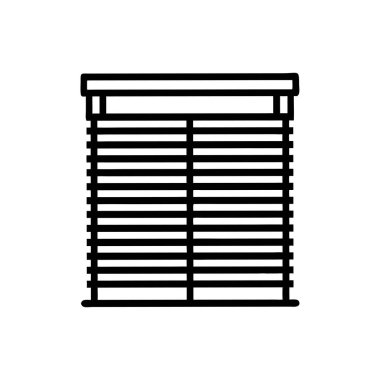 Çit simgesi vektörü. İnce çizgi işareti. izole edilmiş sınır sembolü çizimi