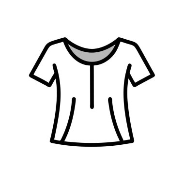 Gömlek simgesi, vektör illüstrasyon tasarımı