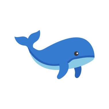 balina vektör çizimi izole