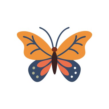 Kelebek vektör resimleme tasarımı