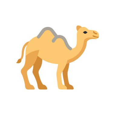 Deve simgesi, düz stil