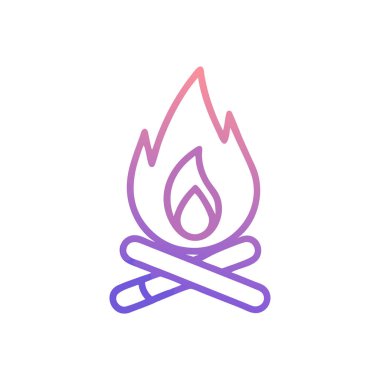 Ateş vektörü simgesini ateşle