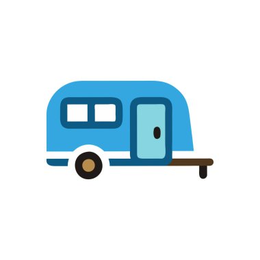 Otobüs simgesi düz stil. Beyaz arkaplanda izole edilmiş vektör çizimi. seyahat iş konsepti.