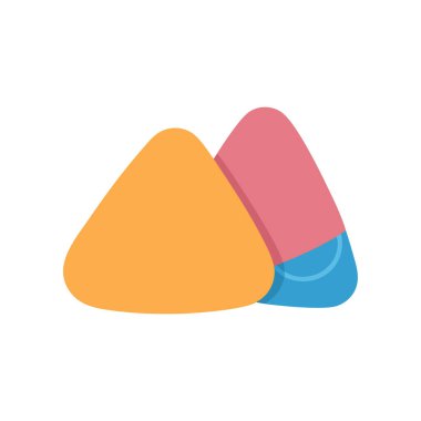 izole edilmiş renkli şeker ikonu vektör tasarımı