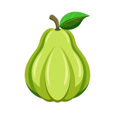 beyaz zemin üzerinde olgunlaşmış taze yeşil elma