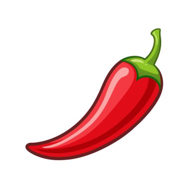 kırmızı biberli çizgi film vektör çizim grafik tasarımı