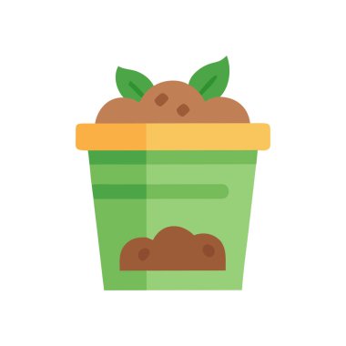 plant pot vector icon design