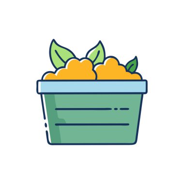 taze meyve rengi simgesi, illüstrasyon