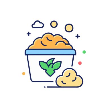 Yemek ikonu vektör içinde. logotype