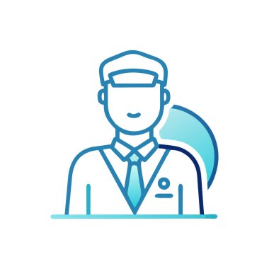 Bir doktor simgesinin vektör çizimi