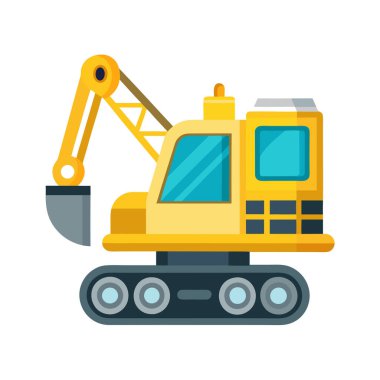 Vinç vektör dizaynlı endüstriyel makine