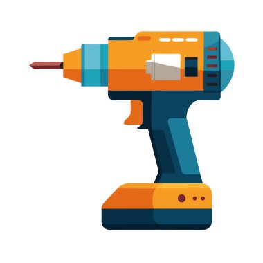 İnşaat aracı simge vektör illüstrasyon izole