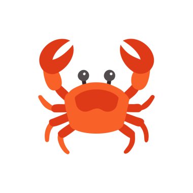 yengeç rengi vektör simgesi kolayca değiştirilebilir ya da düzenlenebilir