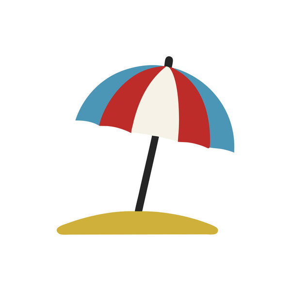umbrella icon. flat illustration of vacation vector icons for web