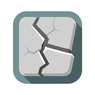 Kırık duvar vektörü simgesi