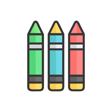vektör simgesi kalem renkli