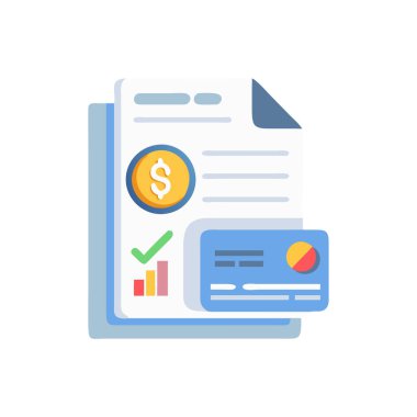 iş ve finans vektör simgesi