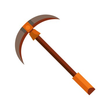 Balta simgesi. Beyaz arkaplanda izole edilmiş web tasarımı için Axe vektör simgesinin izdüşümü