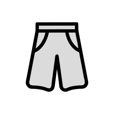 pantolon vektörü ince çizgi simgesi